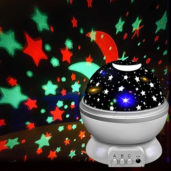 Красочный светодиодный Звездный проектор, Вращающаяся звезда, Луна, Ночные огни, Музыка, USB-туманность, Лампа, Звездное Небо, Галактика, Световой декор