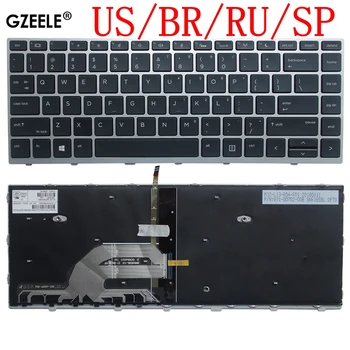 Новая клавиатура для ноутбука US/BR/RU/SP HP Probook 640 G4 640 G5 645 G4 645 G5 430 G5 440 G5 445 G5 Английский