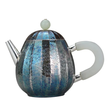 Чайник, чайник из нержавеющей стали, серебряный чайник, чайник для горячей воды, чайник на 200 мл воды, чайный набор кунг-фу.