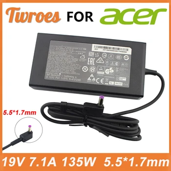 Адаптер зарядного устройства для ноутбука переменного тока 135 Вт 19 В 7.1A 5.5*1.7 мм Для Acer Aspire V17 Nitro LITEON ADP-135KB PA-1131-16 VN7-792G-59CL Power
