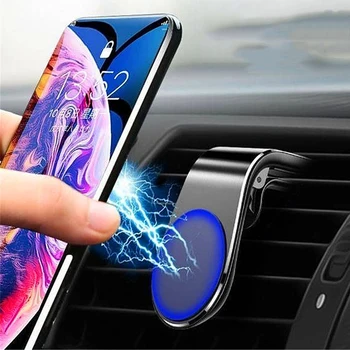 Магнитный автомобильный держатель для телефона, автомобильный держатель для телефона, вентиляционное отверстие, магнитная подставка для мобильного телефона, зажим для iPhone 13 Huawei Samsung